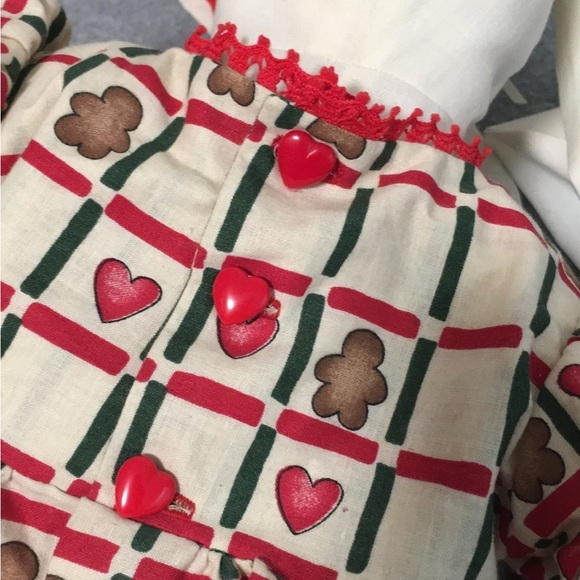 Easter Bunny Rabbit Plush Large Handmade Floppy Dress Cottage Fabric Country - Picture 9 of 11